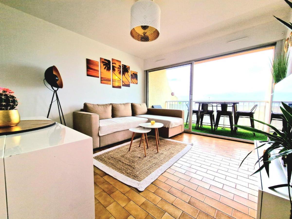 Appartement 1Ere Ligne Piscine Terrasse Au Bord De La Plage Front De Mer Avec 6 Velos Palavas-les-Flots Zewnętrze zdjęcie