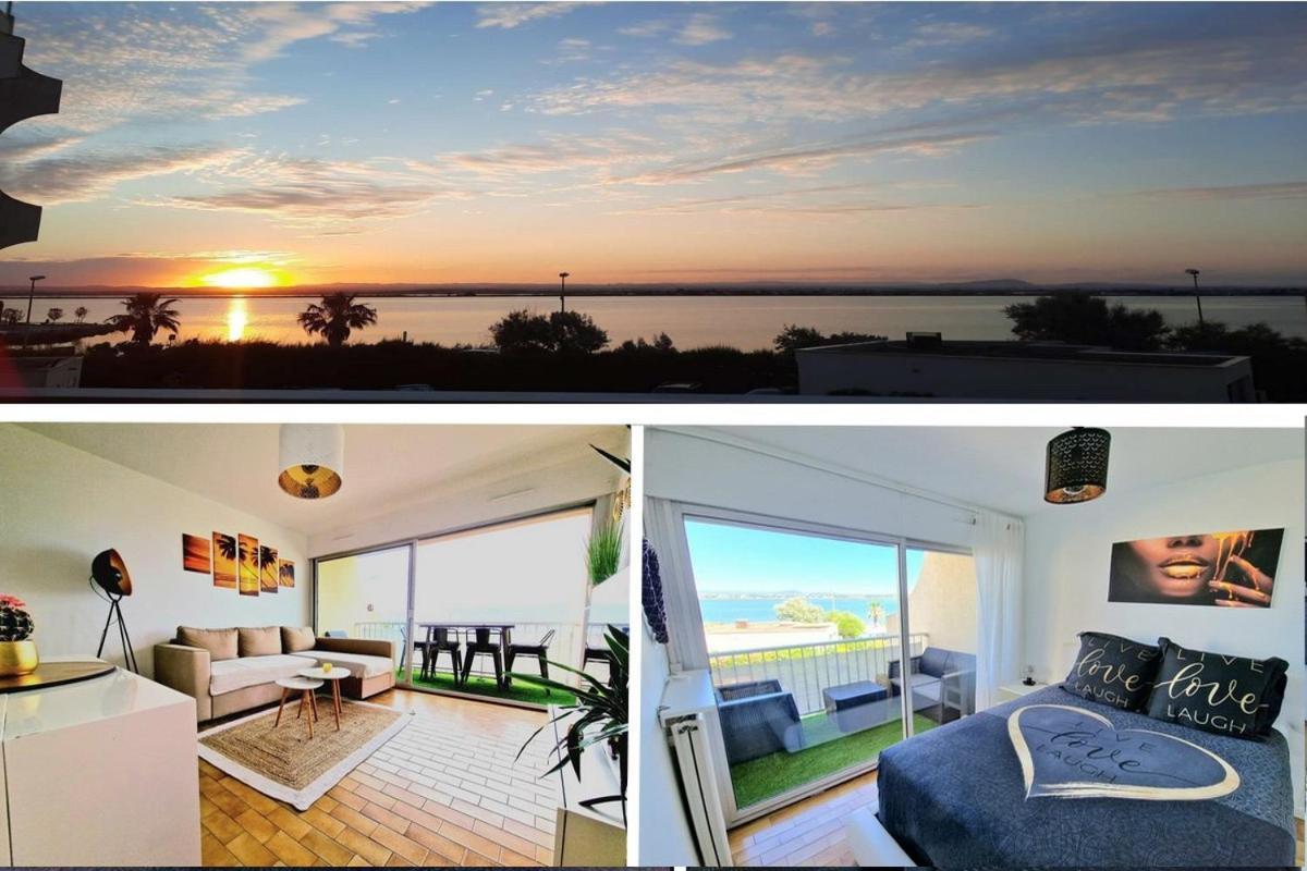 Appartement 1Ere Ligne Piscine Terrasse Au Bord De La Plage Front De Mer Avec 6 Velos Palavas-les-Flots Zewnętrze zdjęcie